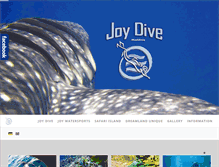 Tablet Screenshot of joydive.com